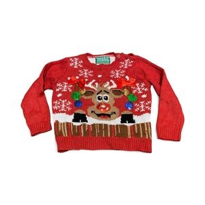 Toddler Ugly Christmas Sweater Boy Girl Holiday Wear Winter Party Clothing